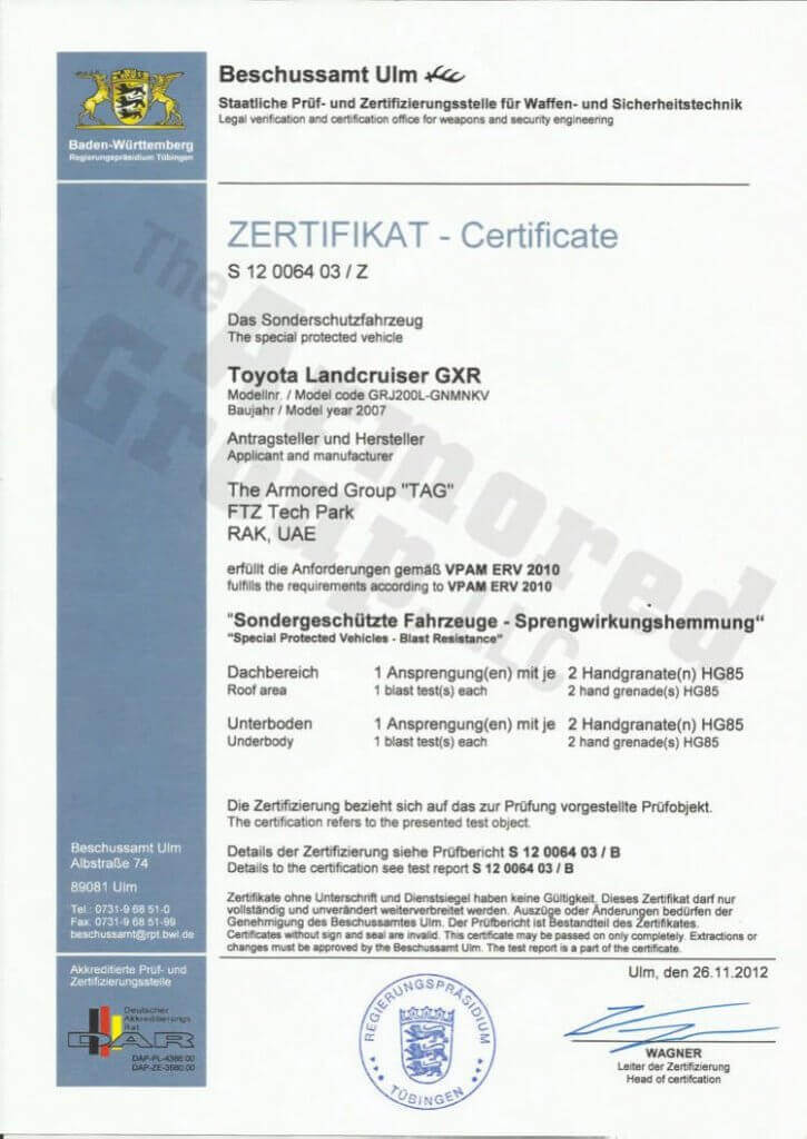 Landcruiser certification page 2