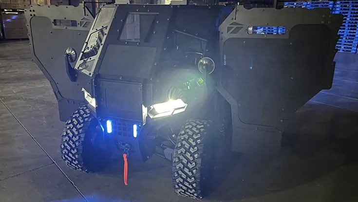 Armored Polaris ATV from The Armored Group