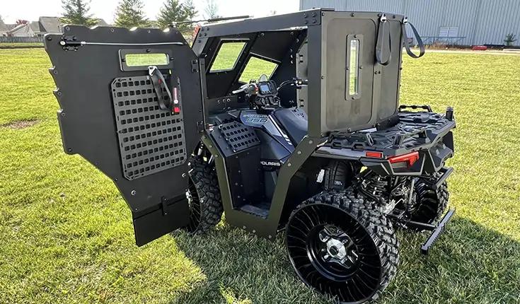 Armored Polaris ATV from The Armored Group