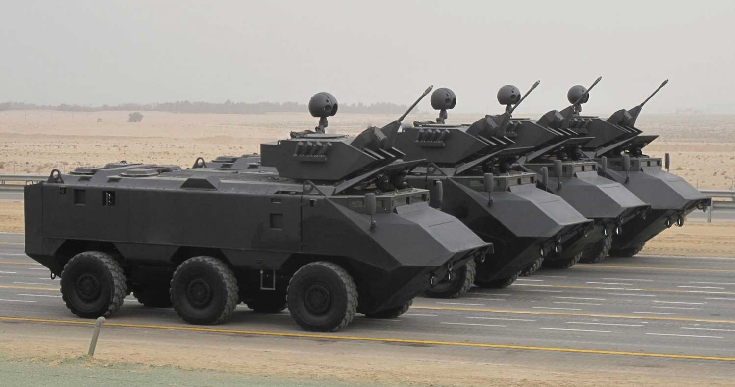 Armored 6x6 military vehicle