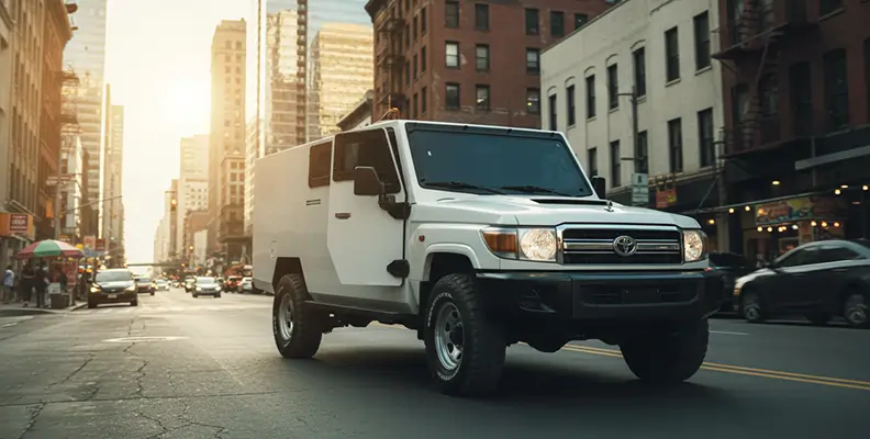 Medium Cash In Transit vehicle from The Armored Group